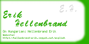 erik hellenbrand business card